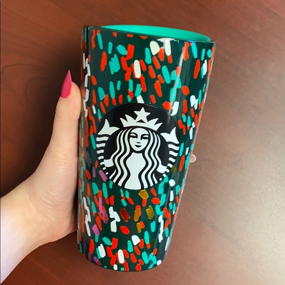RARE Starbucks ceramic tumbler